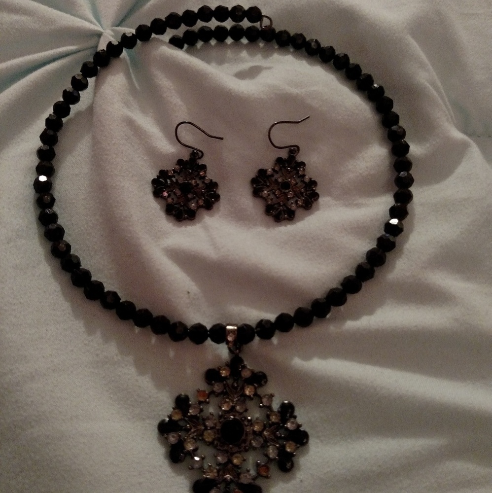 Choker and Earring Set